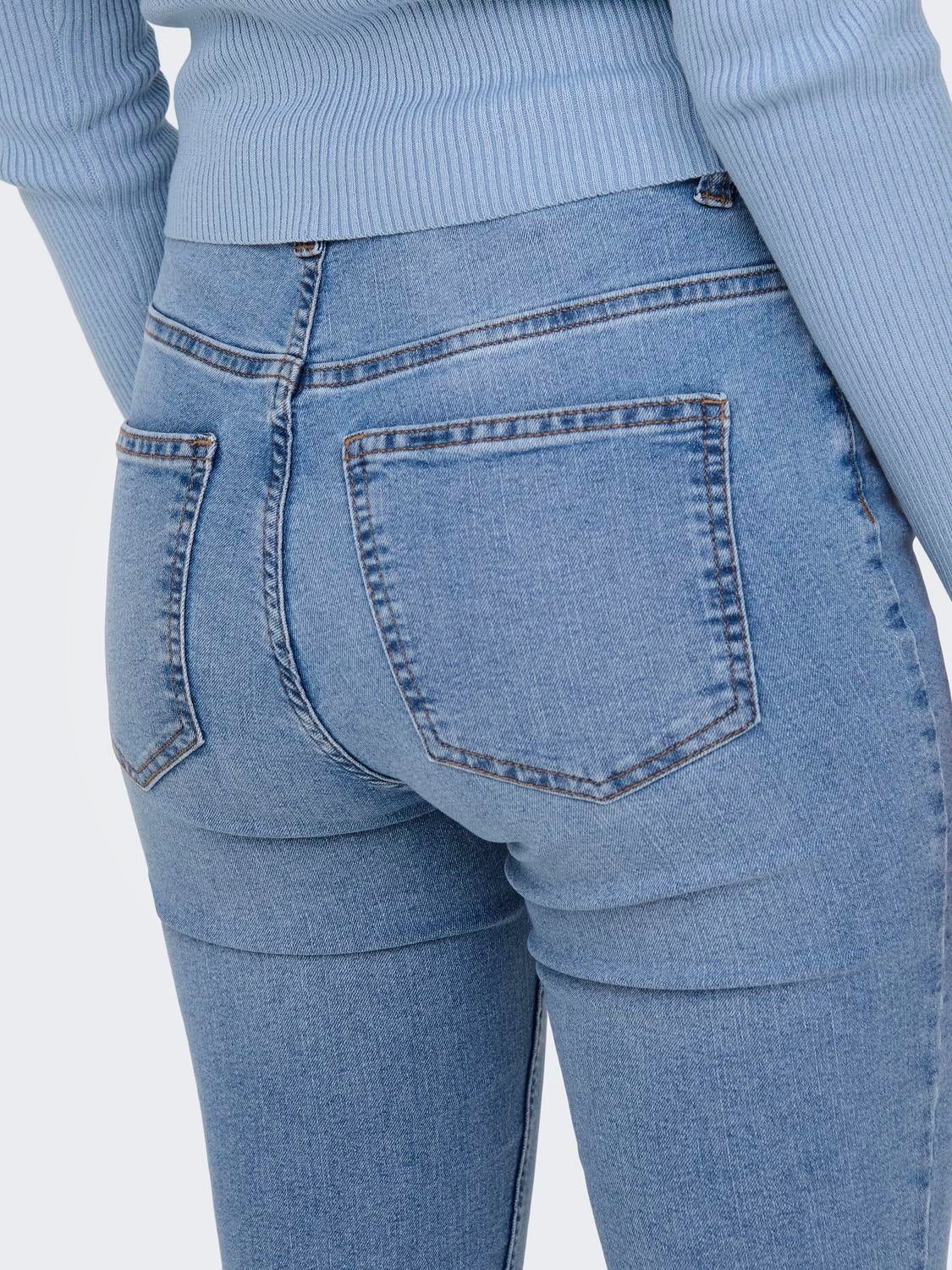 JDYMOON Hohe Taille Skinny Fit Jeans Medium Blue Denim