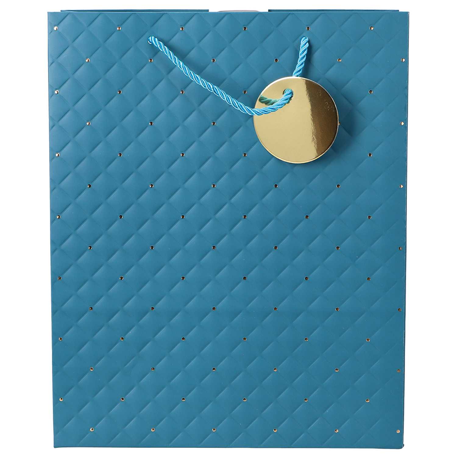 novooo Geschenktüte A4 Raute Gold gepr. 3f