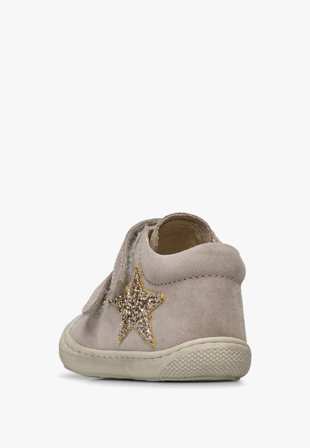 NATURINO KOLDE VLLauflernschuhe aus Veloursleder, Beige