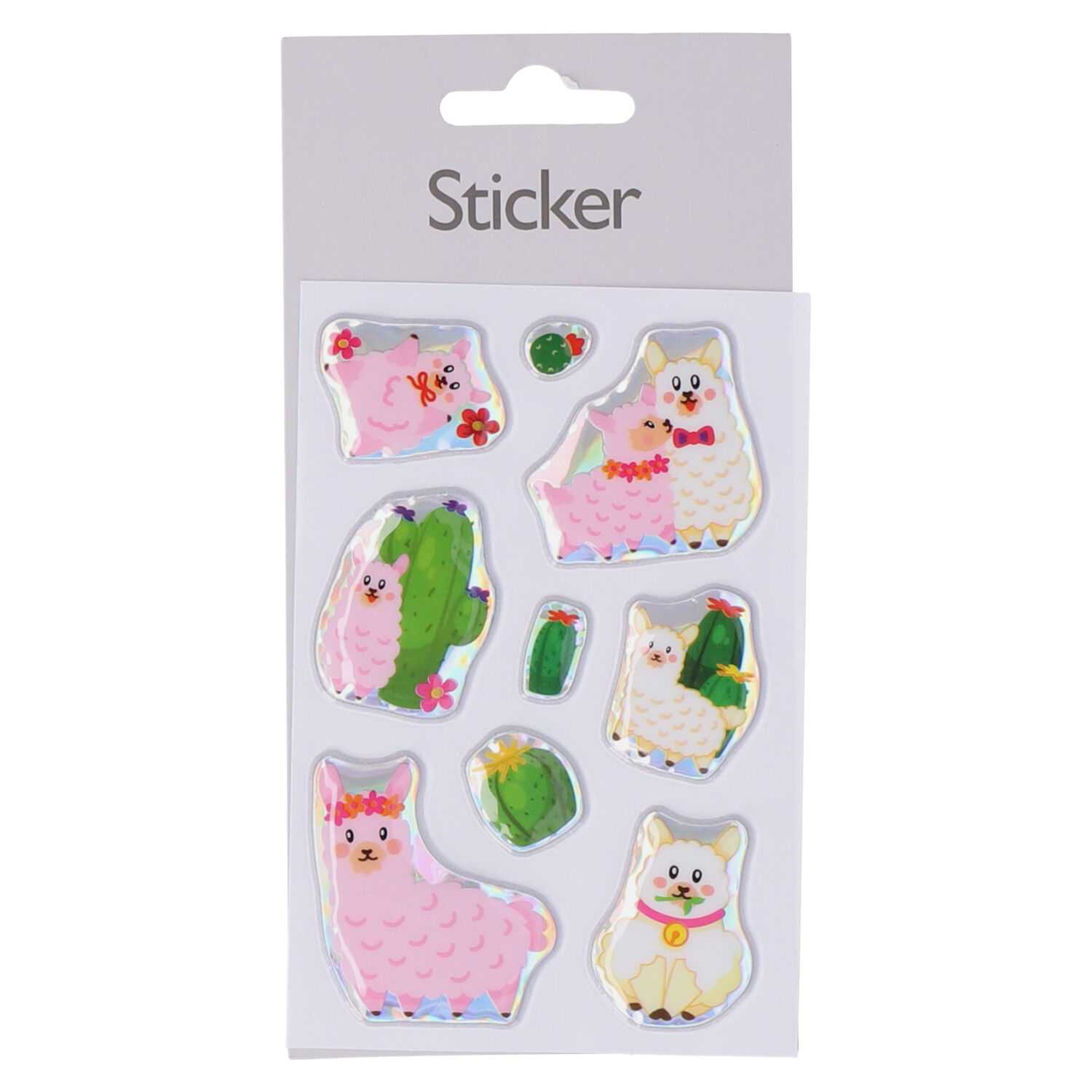 Sticker Puffy Tiere & Meerjungfrau