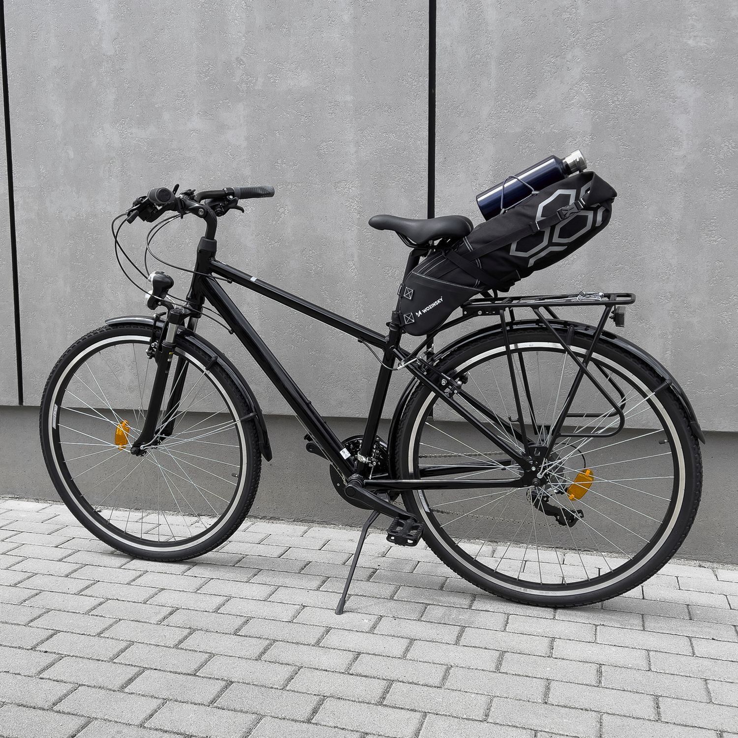 Geräumige Fahrrad Satteltasche Satteltasche groß 12l schwarz