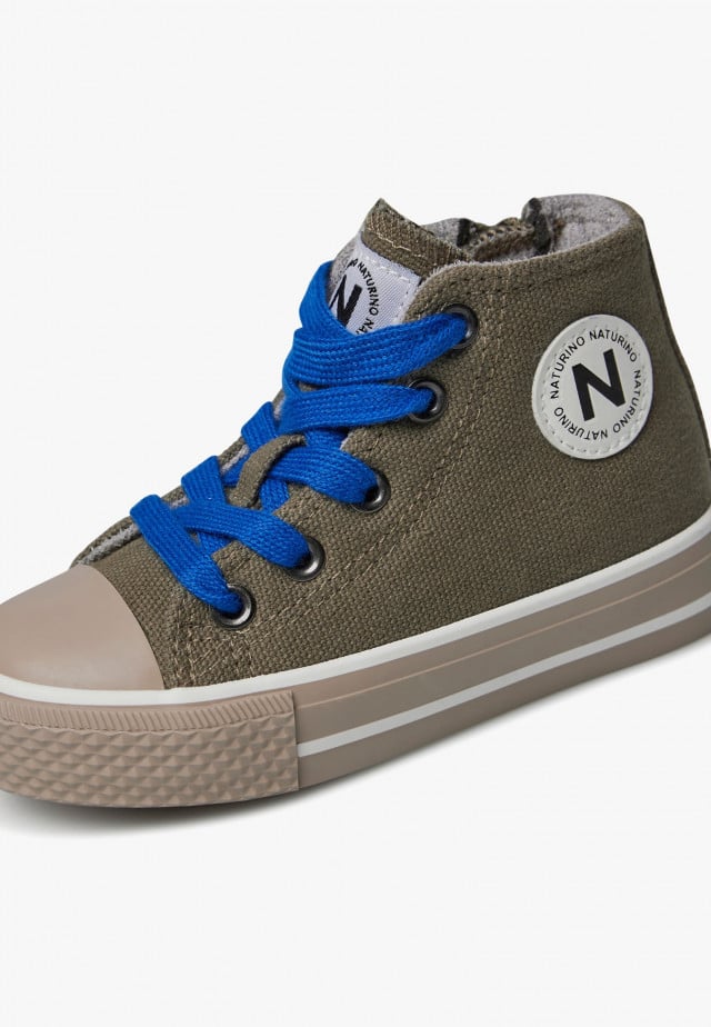 NATURINO YLFAS.Sneakers aus Stoff, Militärgrün