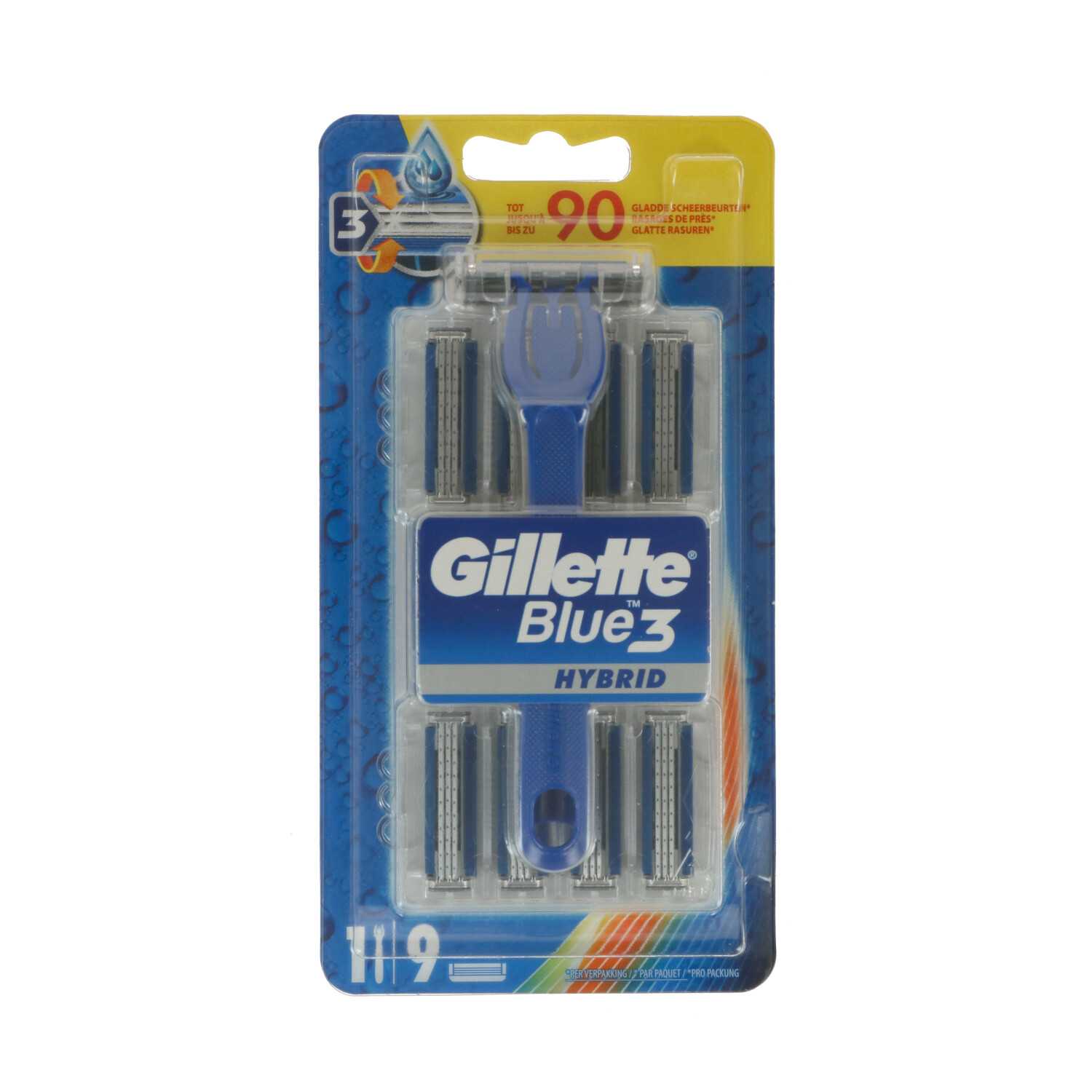 Rasierer Gillette Blue 3 Hybrid + 9 Klingen