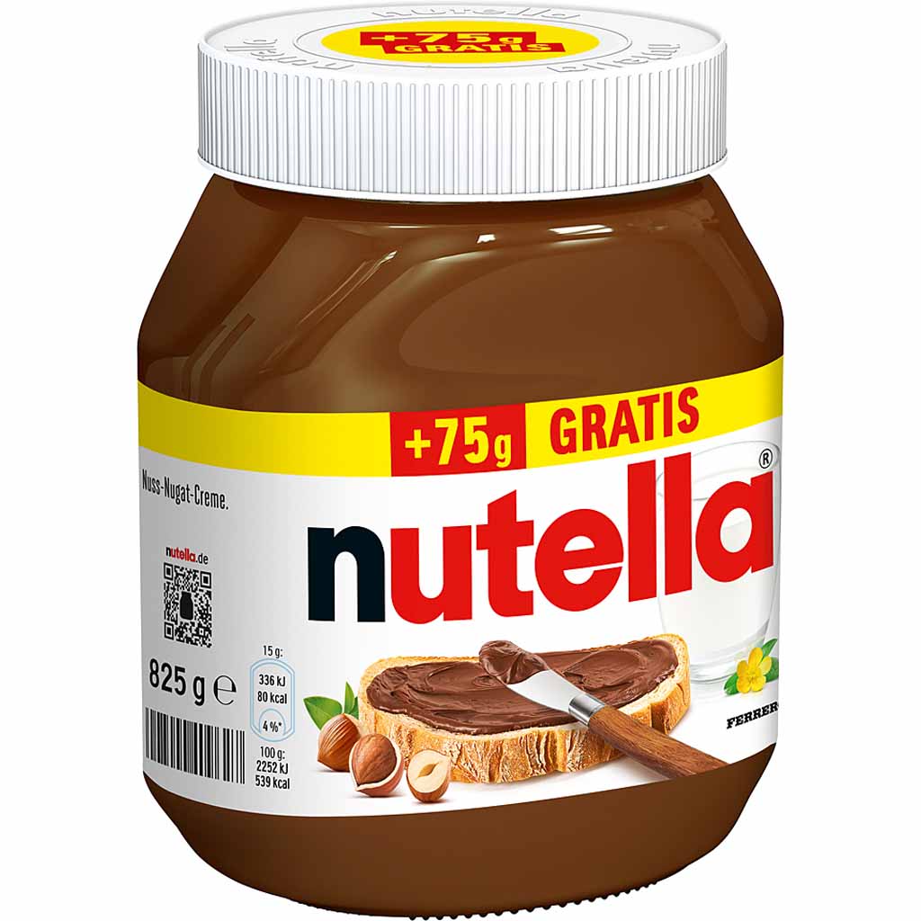 Nutella Brotaufstrich im Glas 825g MHD:31.10.25