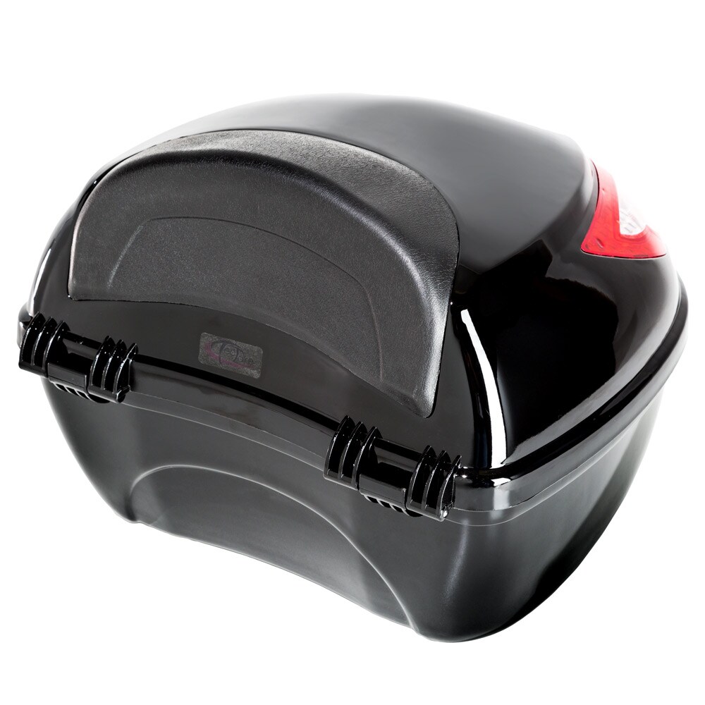 tectake® Motorradkoffer, Volumen 22 l, für Mofas, Roller, Motorräder und Quads, großer Reflektor