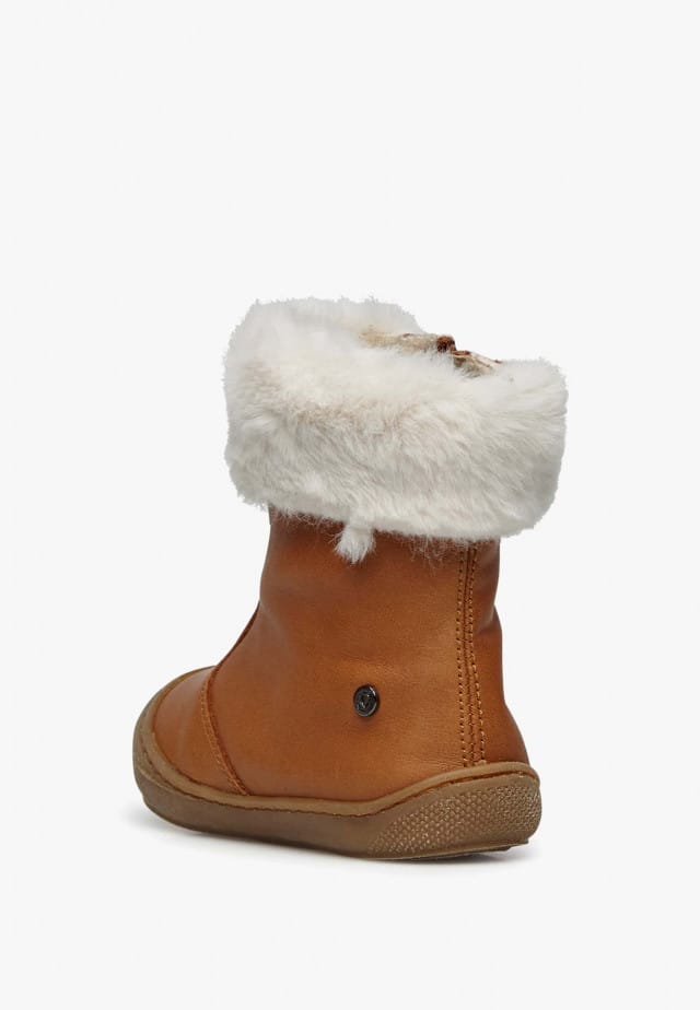 NATURINO DORDYStiefeletten aus Leder und Wolle, Braun