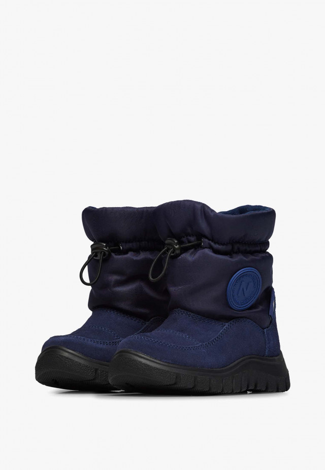 NATURINO VARNA 2 WP.Stiefel aus Veloursleder und technischem Gewebe, Blau