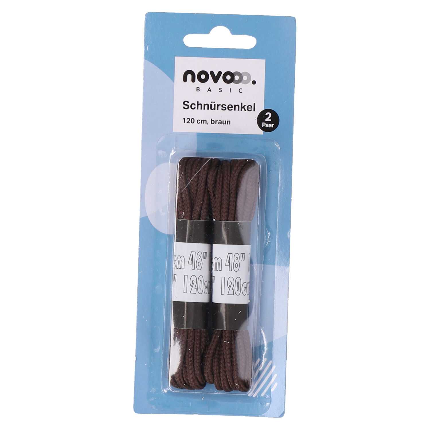 novooo Schnürsenkel 2er 120cm, versch. Farben