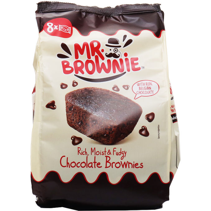 Schokoladen Brownies, 8er Pack, 200g von Mr. Brownie