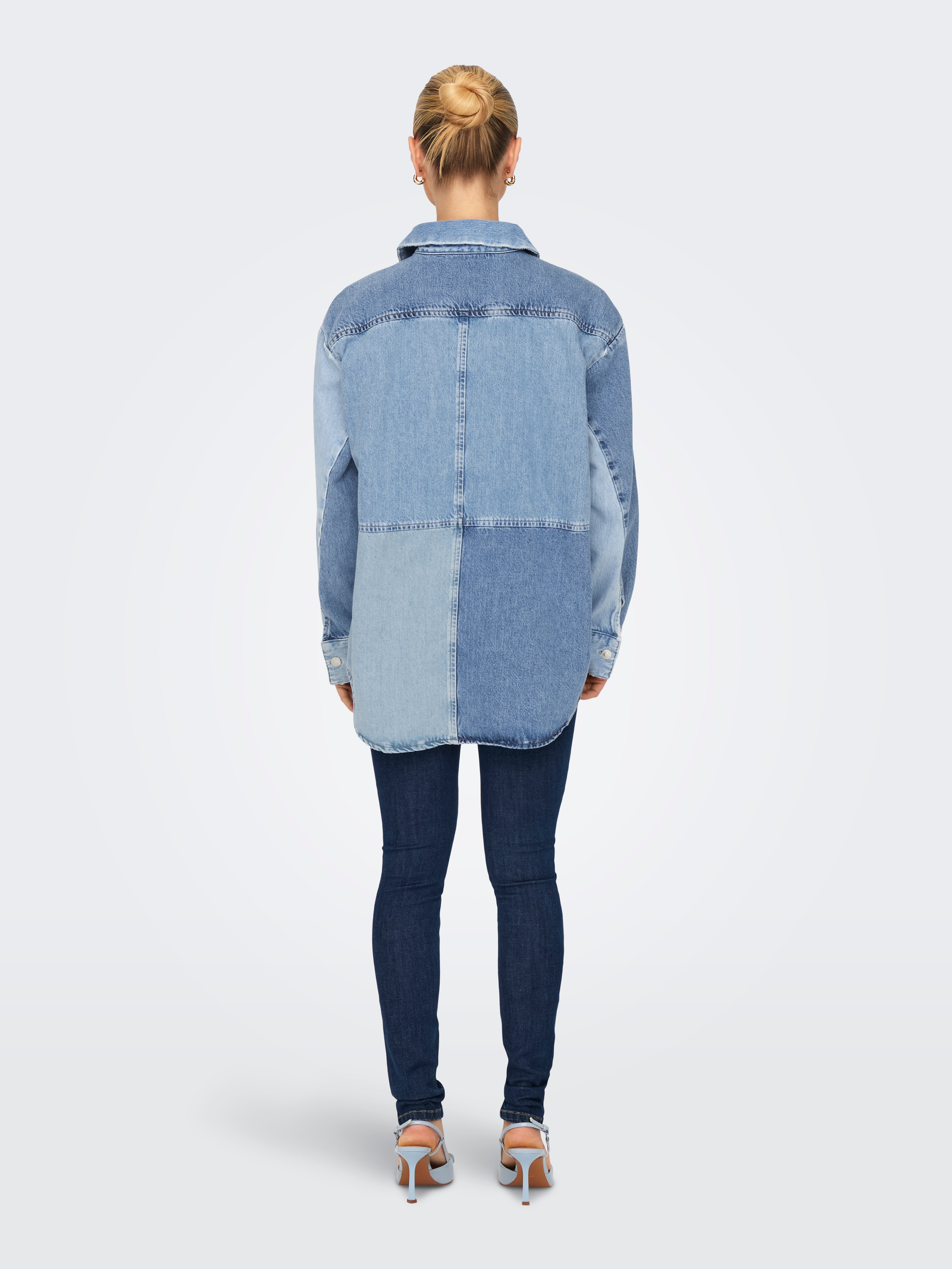 ONLSANINA Jeanshemd Light Blue Denim