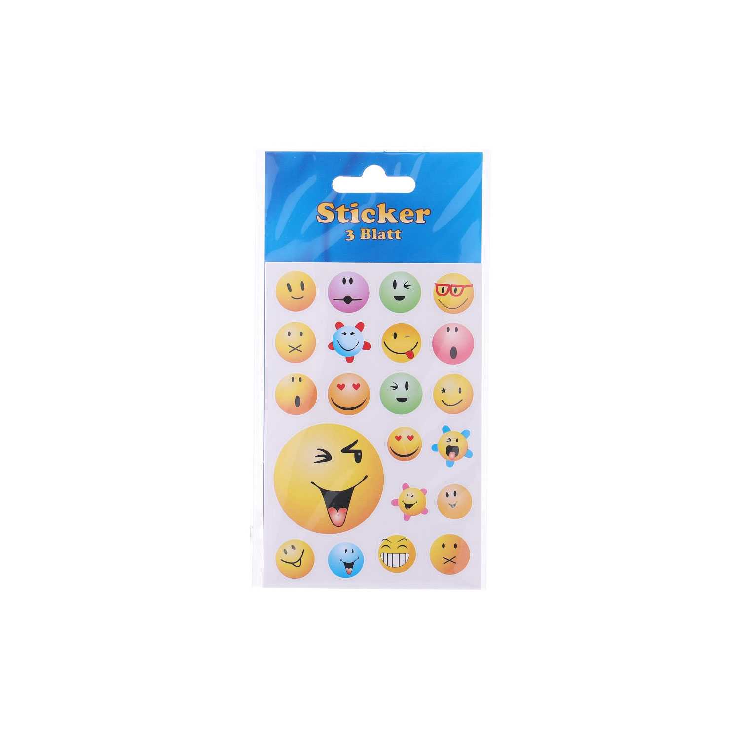 Herma Sticker Smiley 8,5 x 16 cm 3 Blatt 6fach
