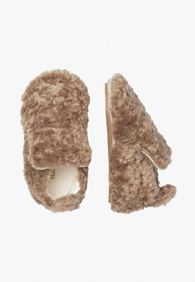 NATURINO PLUMARD 2Krabbelschuhe aus Wolle, Braun