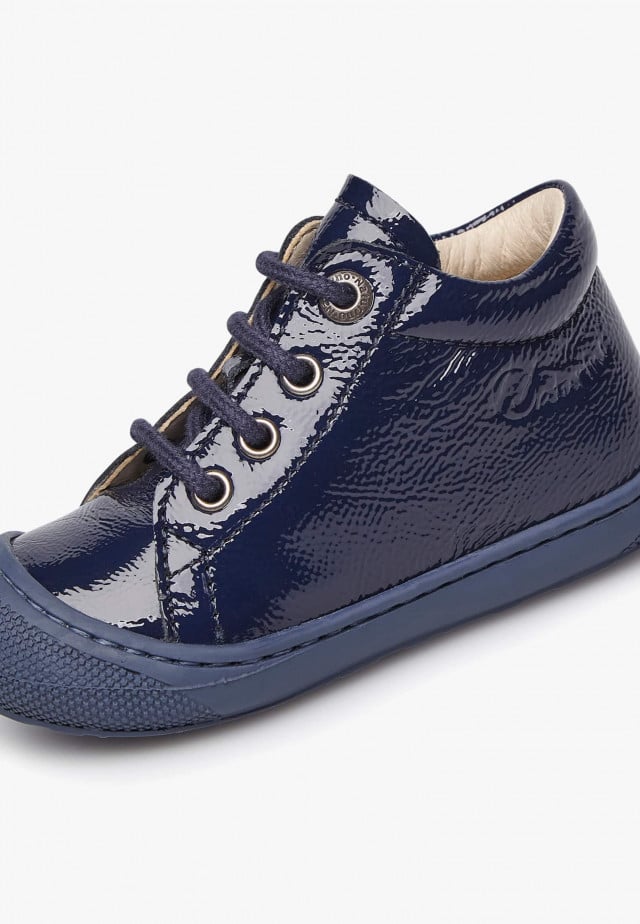 NATURINO COCOONLauflernschuhe aus Lackleder, Blau