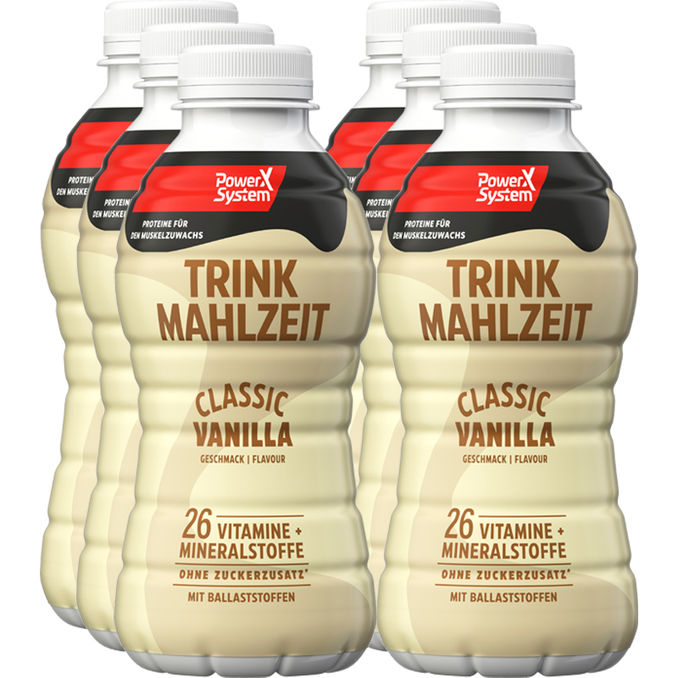 Trinkmahlzeit Classic Vanille, 6er Pack, 6 x 0,5L von Power System