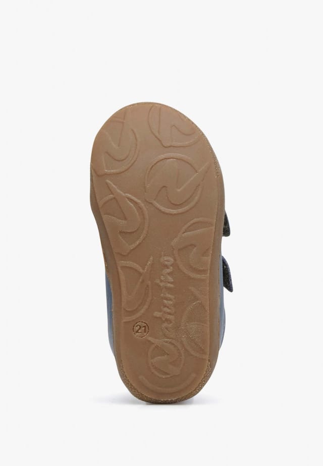 NATURINO COCOON VLLauflernschuhe aus Nappaleder mit Wollfutter, Himmelblau