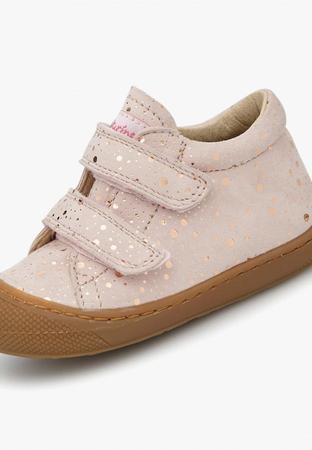 NATURINO COCOON VLLauflernschuhe aus Veloursleder, Rosa
