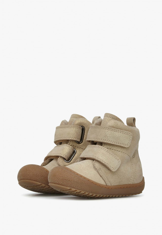 NATURINO BUBBLE VLStiefelette aus gefüttertem Nappaleder, Platin
