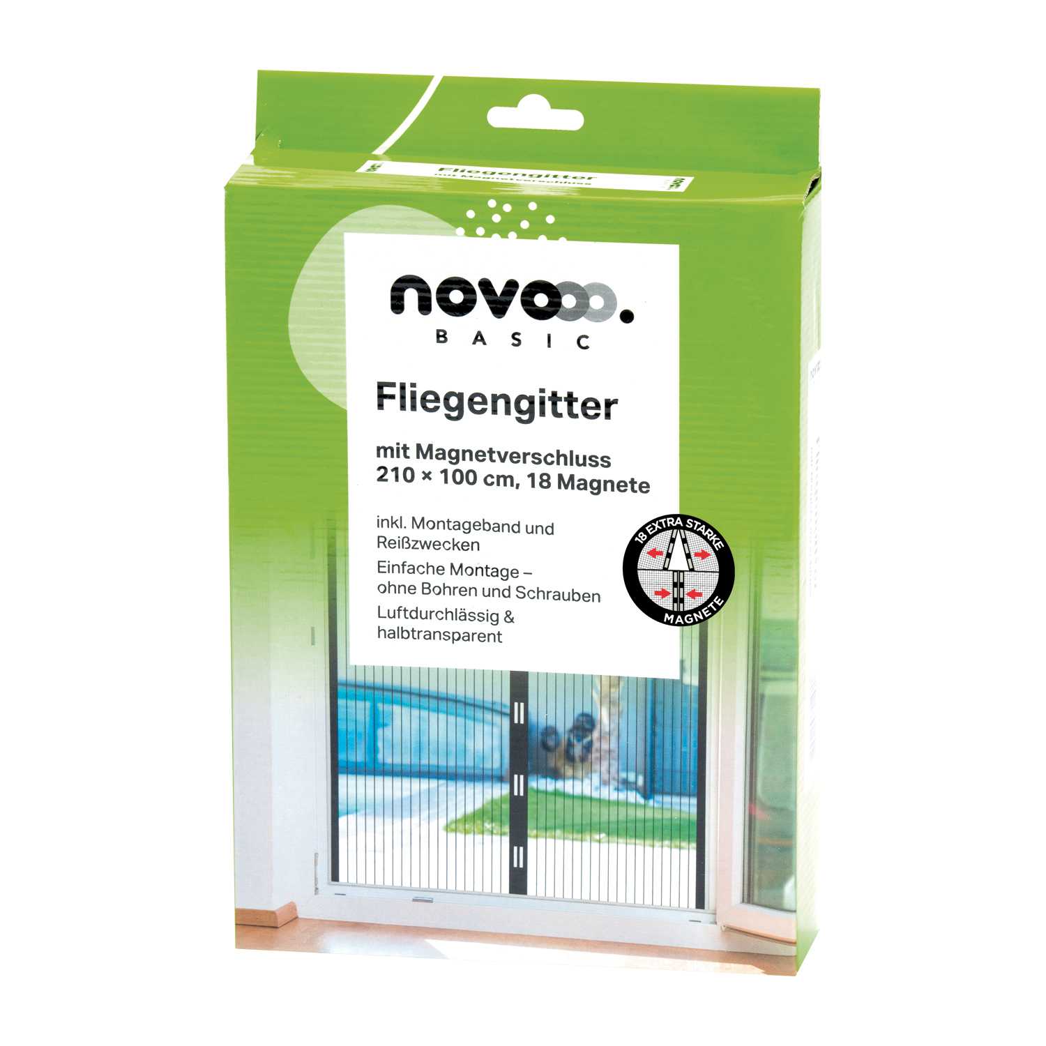 novooo Fliegengitter für Türen 100x210cm