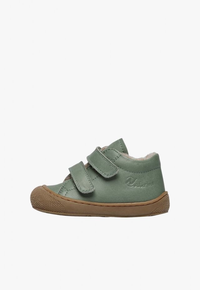 NATURINO COCOON VLLauflernschuhe aus Leder mit Wollfutter, Salbei