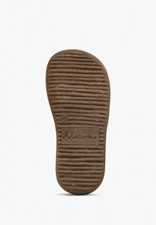 NATURINO BIDAIMHausschuhe aus Veloursleder, Cognac