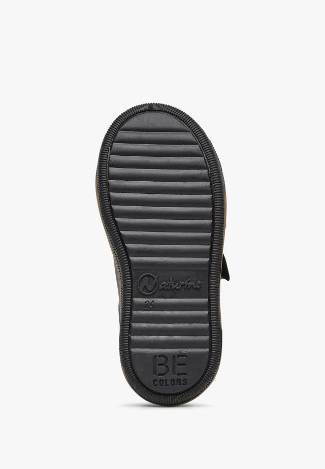 NATURINO CALEB VL.Sneakers aus Veloursleder und Leder, Schwarz