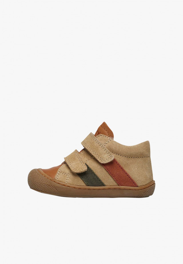 NATURINO MACKS VLLauflernschuhe aus Leder und Veloursleder, Beige-Braun