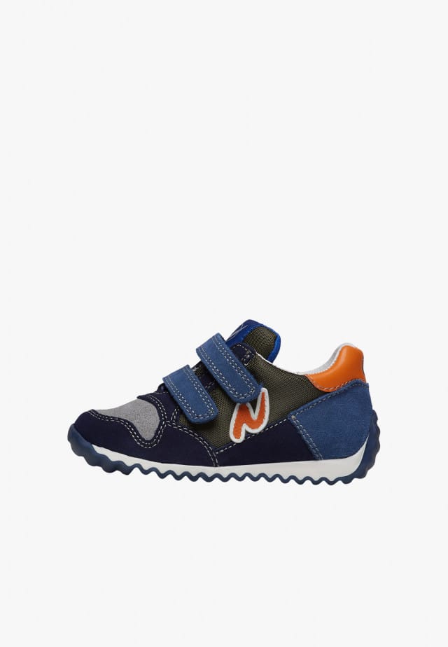 NATURINO SAMMY 2 VL.Sneakers aus Veloursleder und Gewebe, Grau-Marineblau