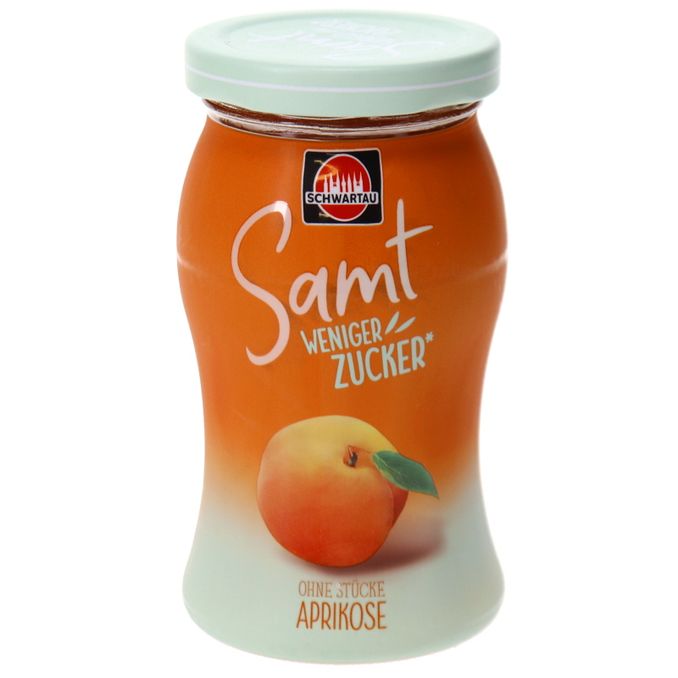 Fruchtaufstrich Aprikose Weniger Zucker, 255g von Schwartau