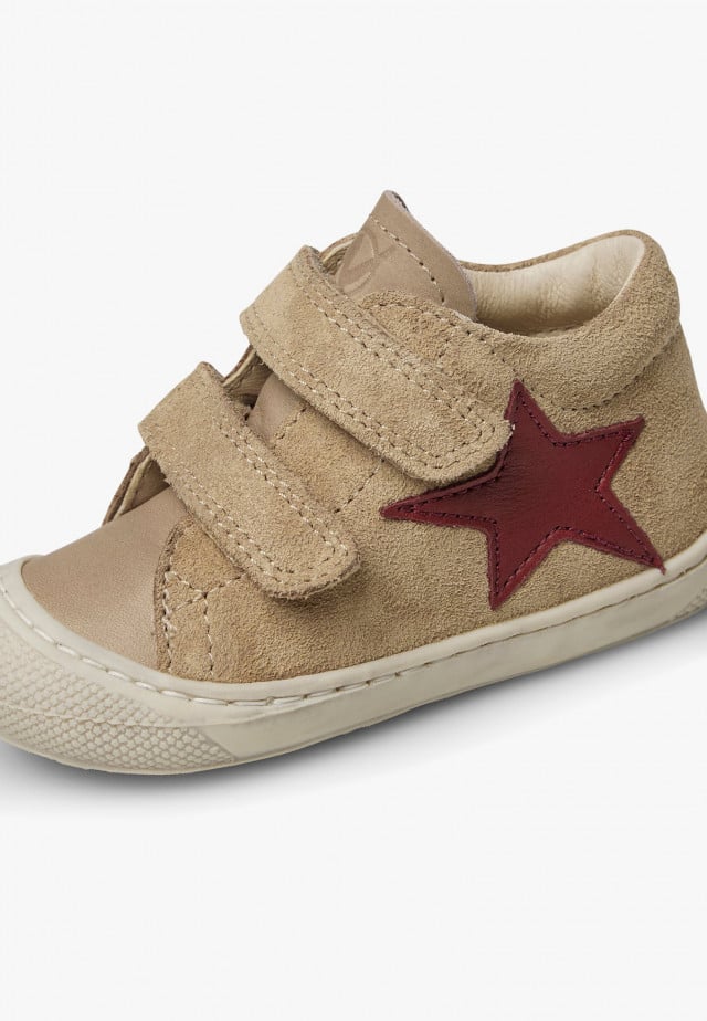 NATURINO KOLDE VLLauflernschuhe aus Leder und Veloursleder, Beige