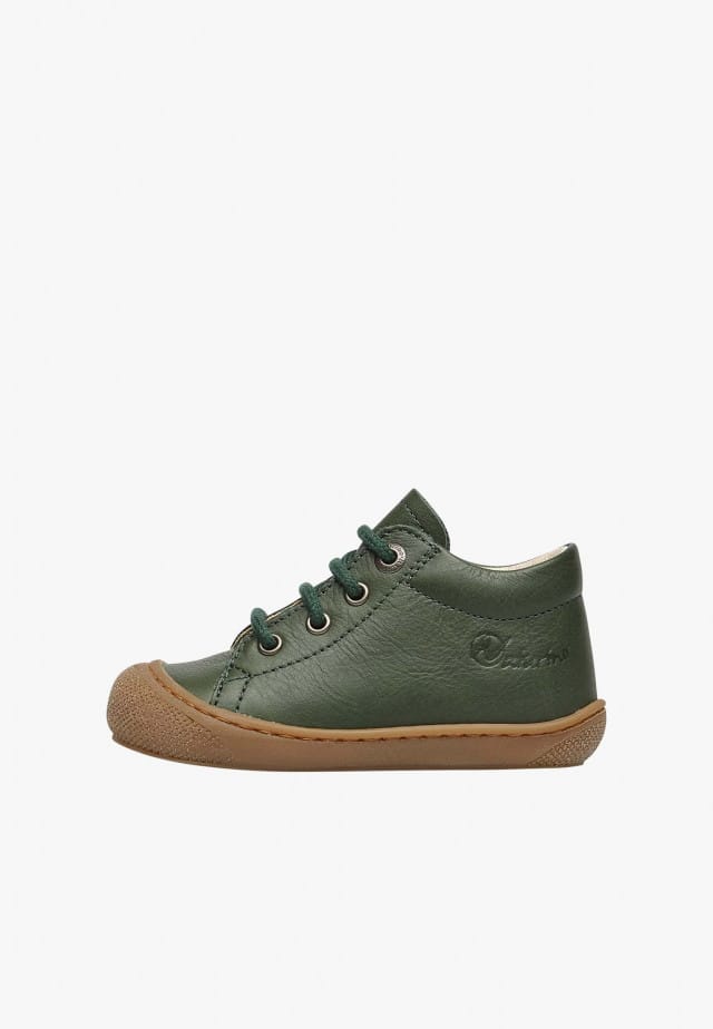 NATURINO COCOONLauflernschuhe aus Nappaleder, Dunkelgrün