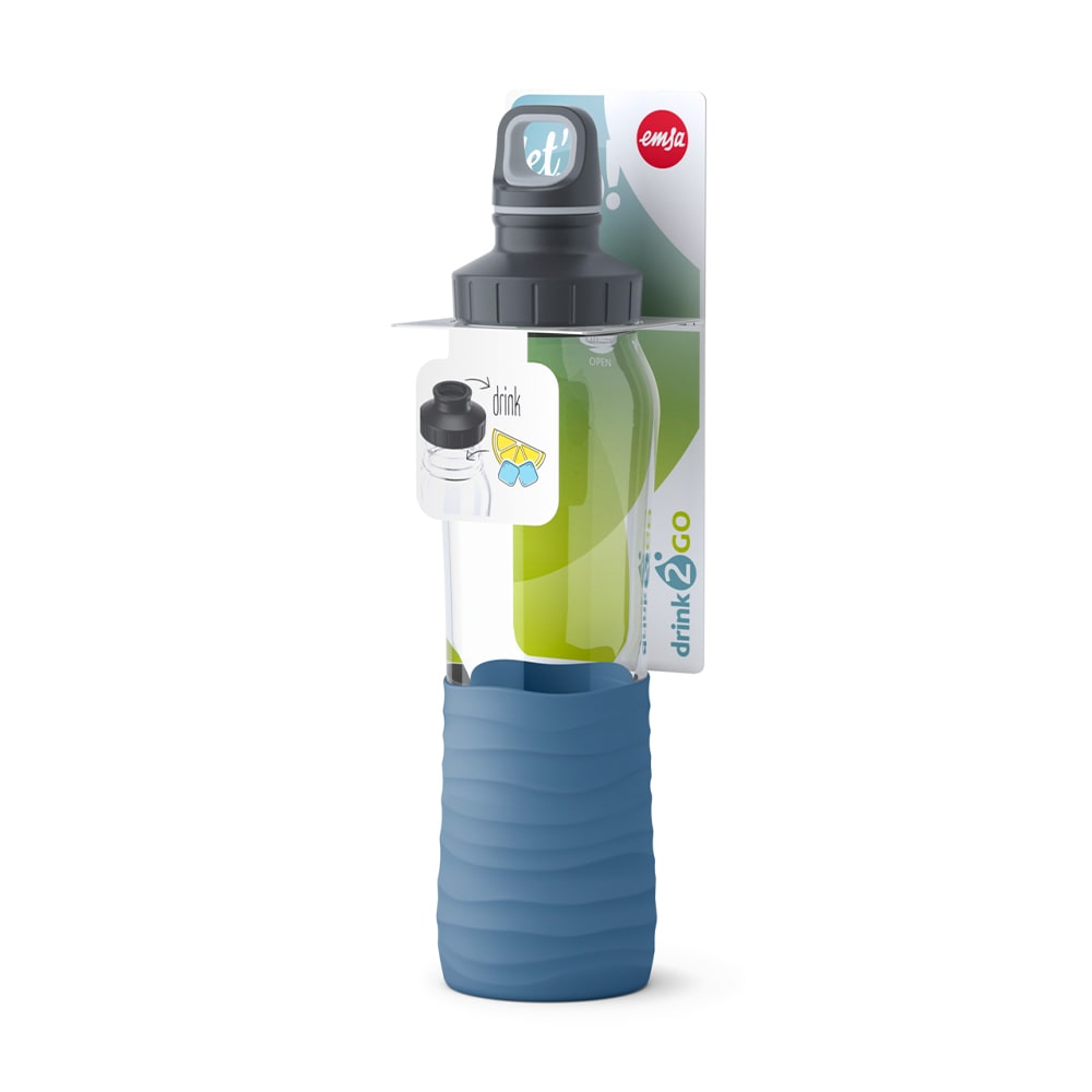 Drink2Go Trinkflasche Glas 0,7 L