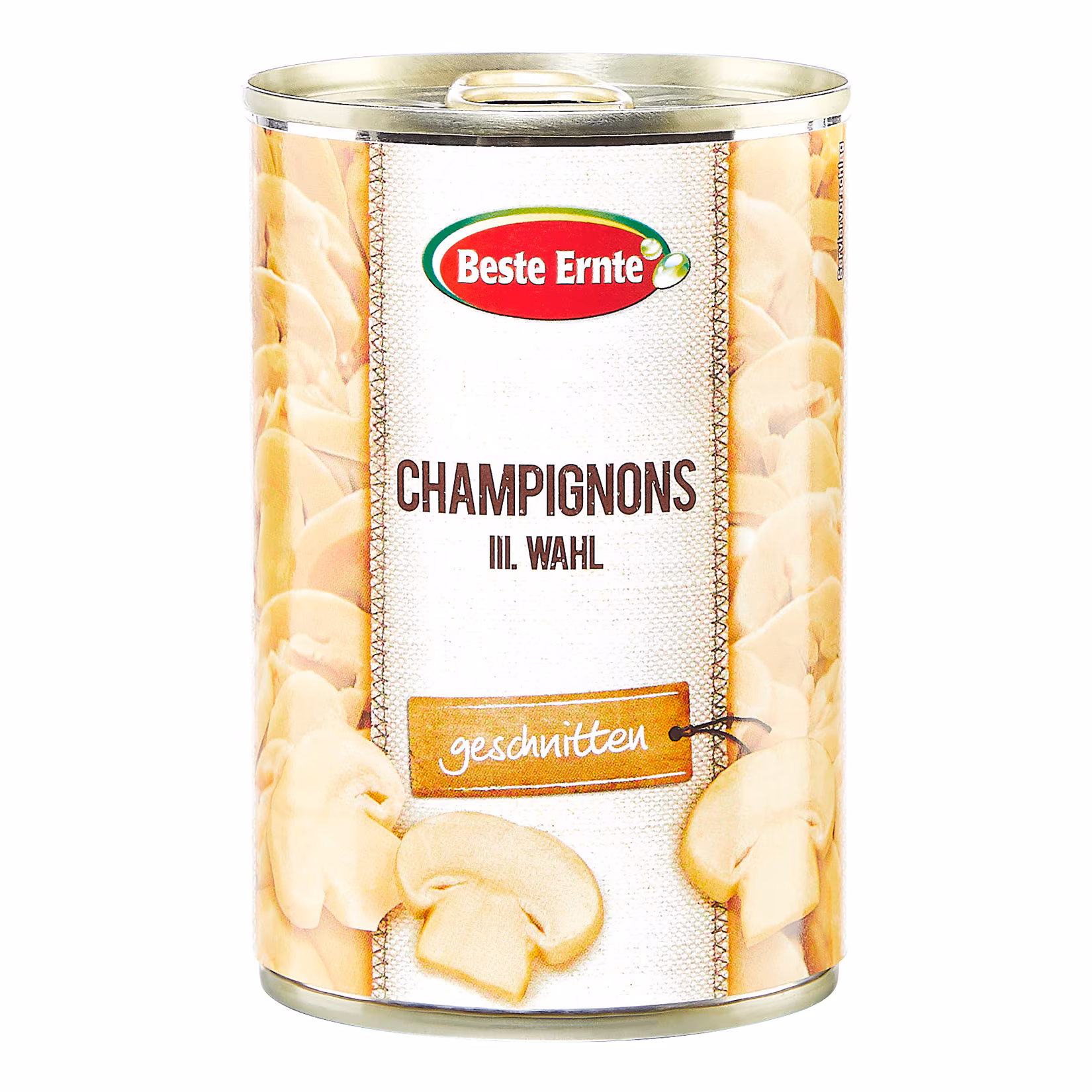 Beste Ernte Okechamp Champignons 3. Wahl Scheiben 170 g Abtropfgewicht, 12er Pack