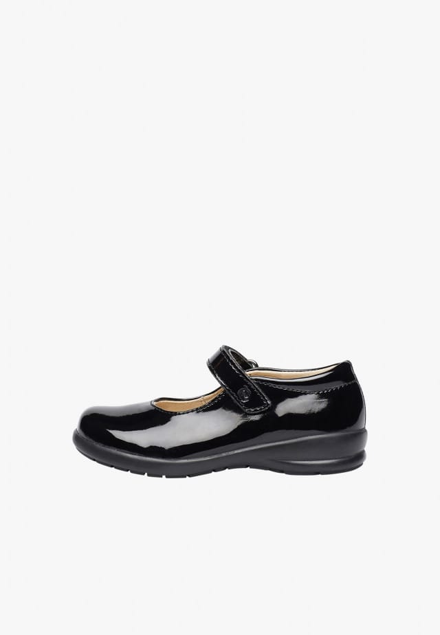 NATURINO CATANIABallerinas mit Riemchen aus Lackleder, Schwarz