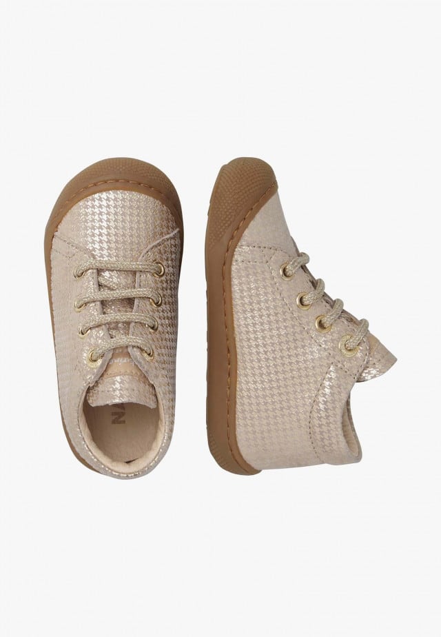 NATURINO COCOONLauflernschuhe aus Veloursleder, Platin