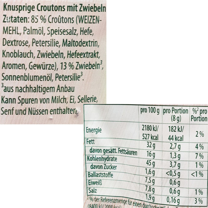 Knorr Croutinos mit Zwiebeln, 25g von Knorr