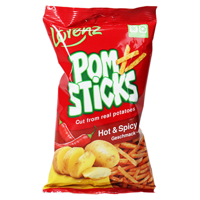 Pomsticks Hot & Spicy, 100g von Lorenz