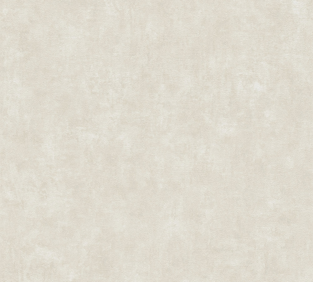 A.S. Creation Vliestapete - creme-grau - uni - 10 Meter