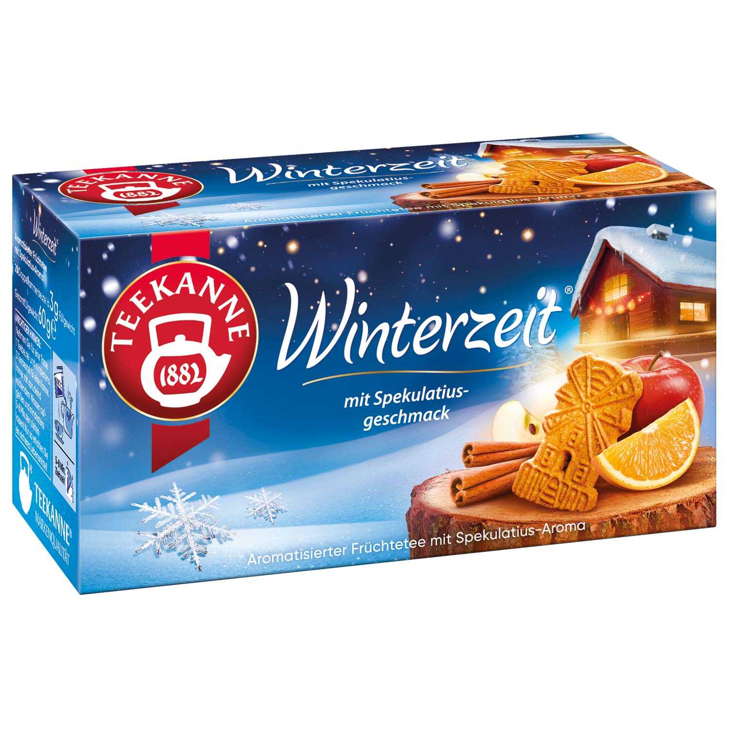 Teekanne Tee Winterzeit Früchtetee mit Spekulatiusgeschmack 50 g 20er