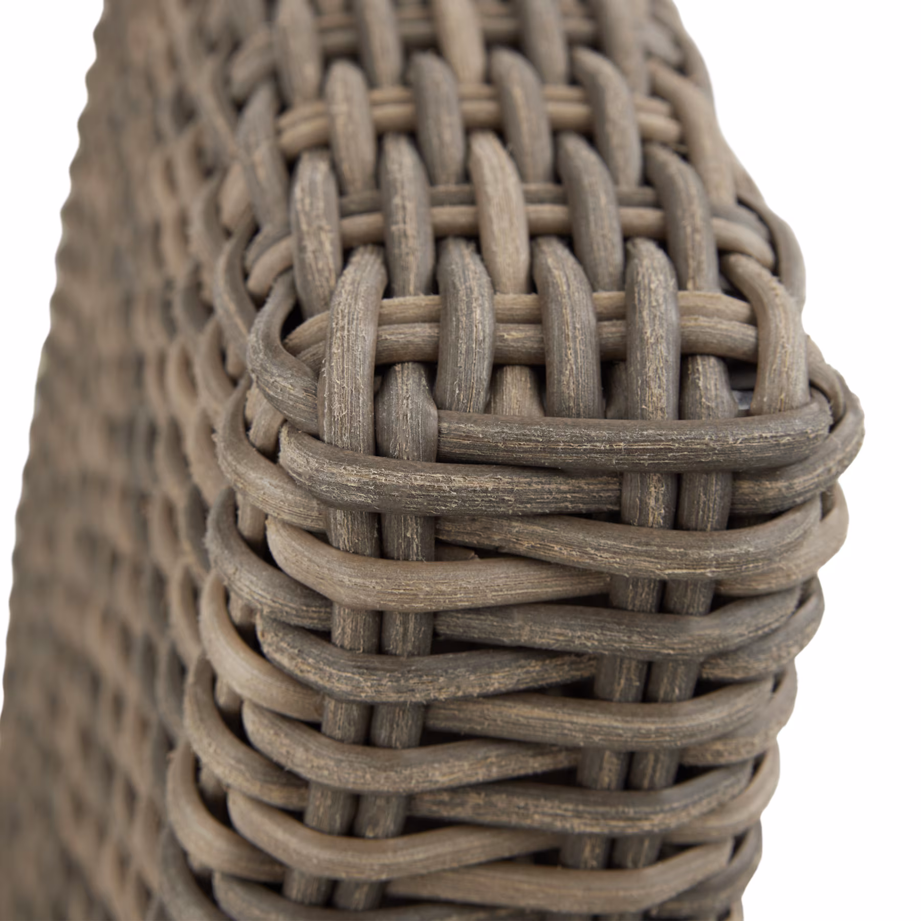 tectake® Rattan Tisch Lovas mit 6 Stühlen Latina, mit Aluminiumgestellen, wetterfest und UV-beständig, Beine aus Holz
