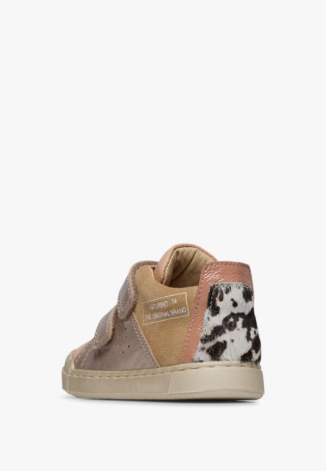 NATURINO TRAJAN HIGH VLSneakers aus Leder und Veloursleder, Puderrosa