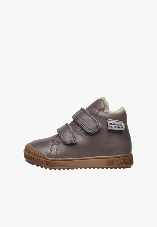 NATURINO NEW MULAZ VLSchuhe aus Leder mit Futter aus Kunst-Shearling, Grau
