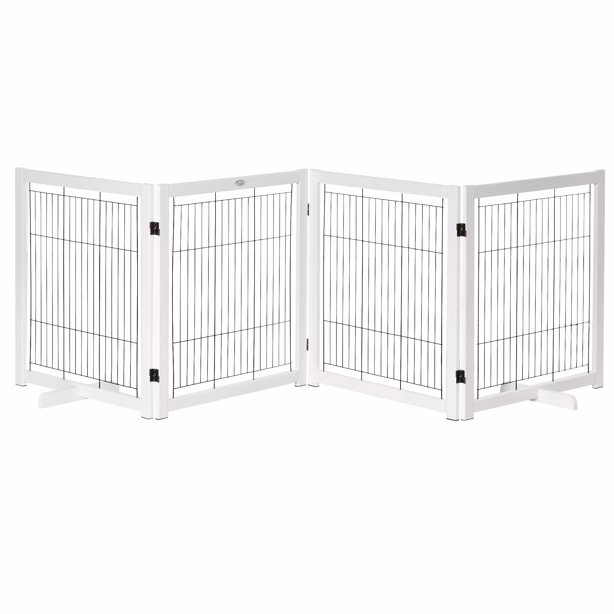 PawHut Absperrgitter mit Faltsystem bunt 305L x 35,5B x 82H cm