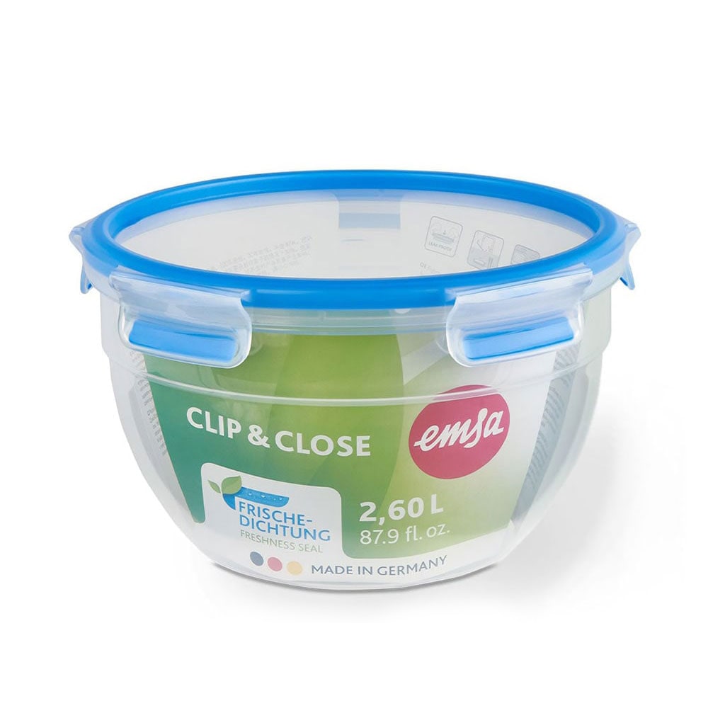 CLIP & CLOSE Frischhaltedose rund