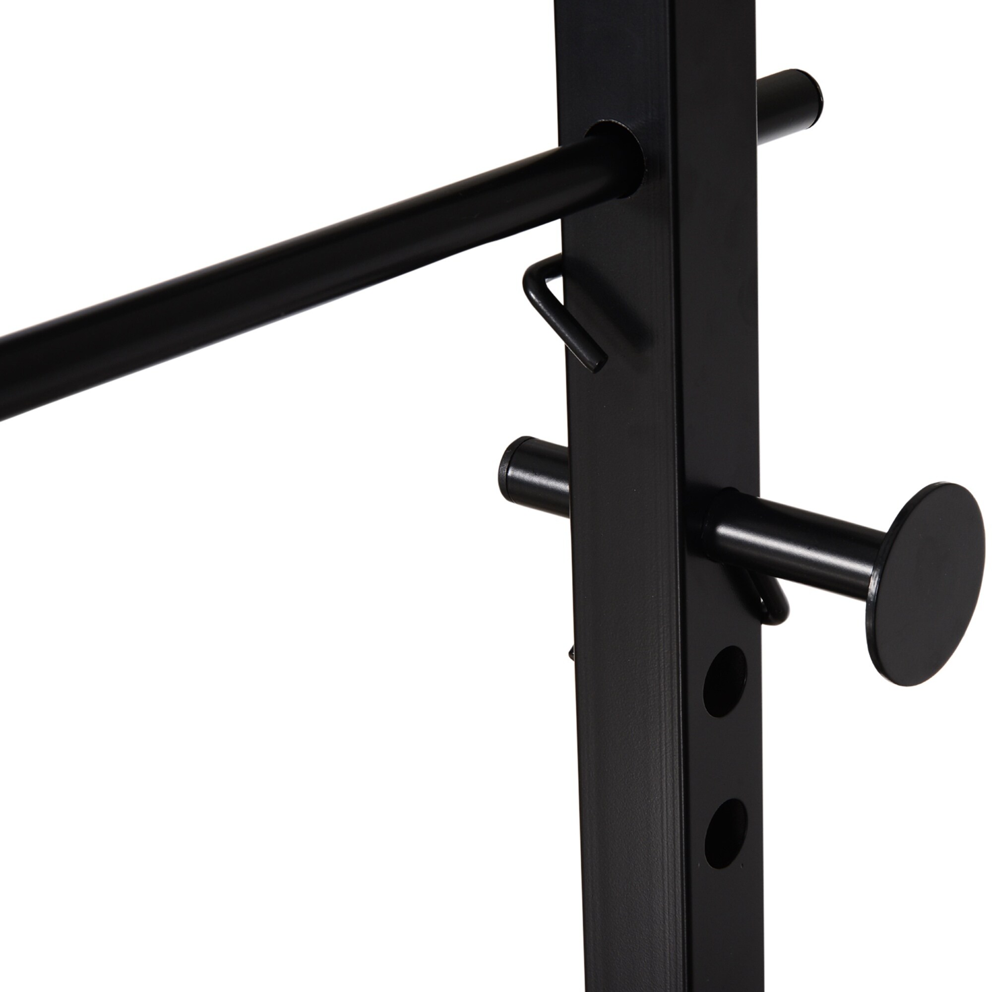 HOMCOM Kraftstation mit Klimmzugstange schwarz 180 x 183 x 219 cm (BxTxH)