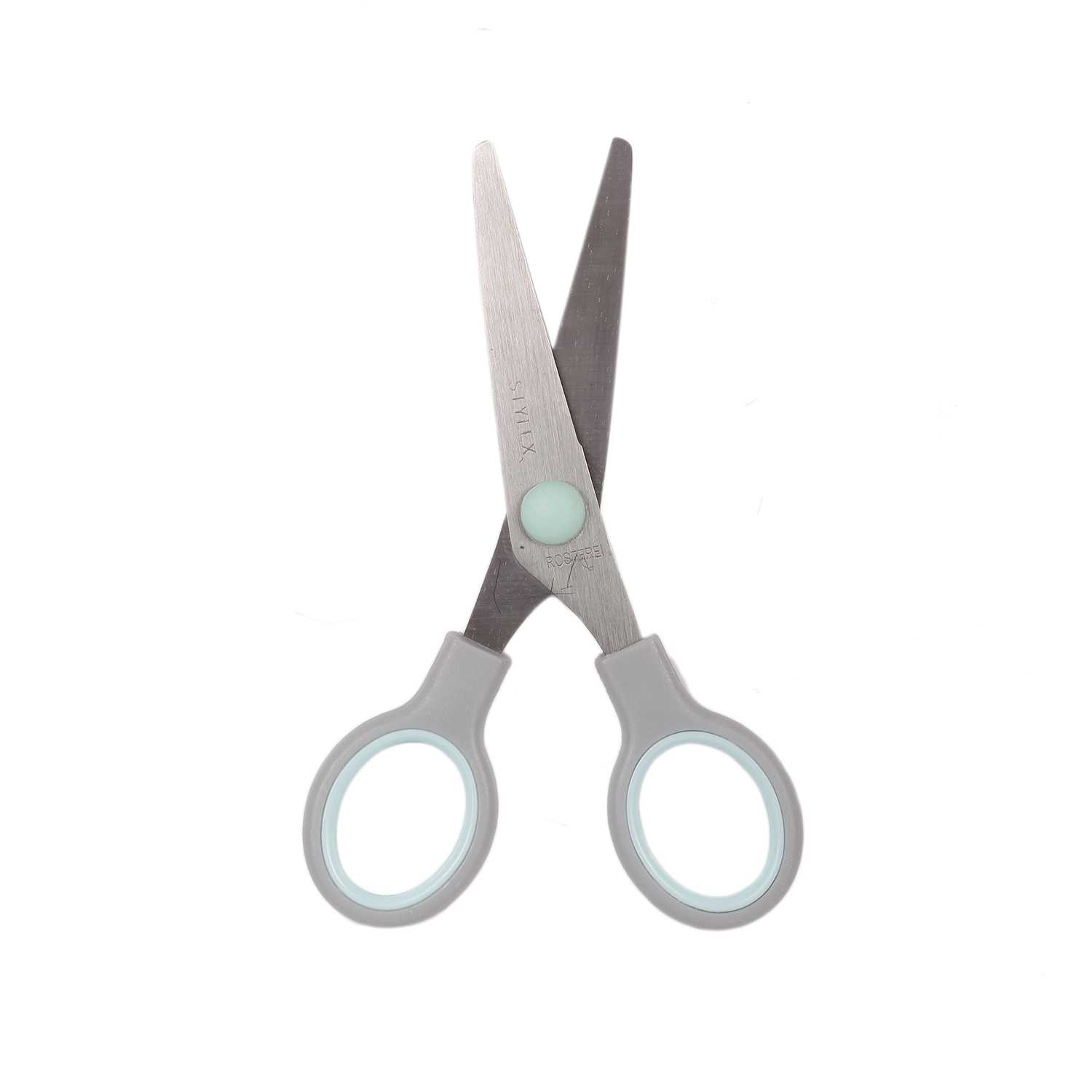 STYLEX® Schulschere runde Spitze im Etui 13 cm 3fach