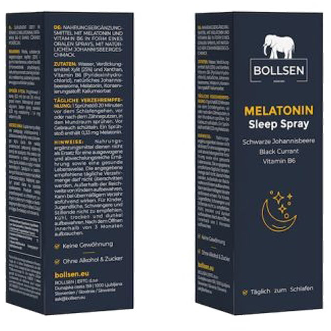 Melationin Einschlaf-Spray Schwarze Johannisbeere, 25ml von BOLLSEN