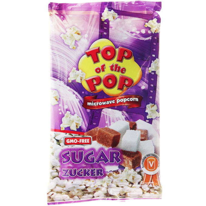 Mikrowellen Popcorn Süß, 100g von Top of the Pops
