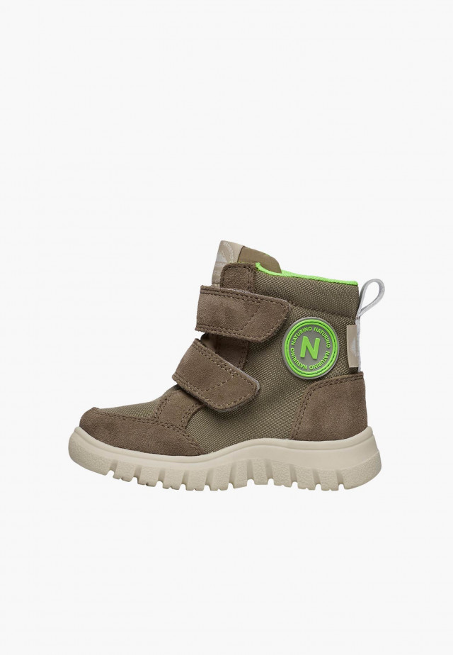 NATURINO GEMINAE 3 VL WP.Stiefel aus Veloursleder und technischem Gewebe, Braun