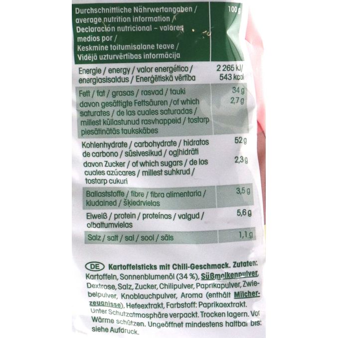 Pomsticks Hot & Spicy, 100g von Lorenz