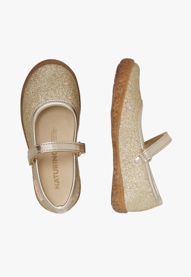 NATURINO PAVIABallerinas mit Riemchen, Platin